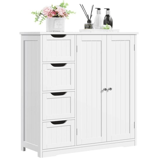 smilemart-wooden-bathroom-floor-storage-cabinet-with-4-drawers-and-doors-for-home-white-1