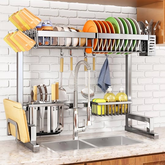 sntd-over-the-sink-dish-drying-rack-full-stainless-steel-adjustable-26-8-to-34-6-large-dish-drying-r-1
