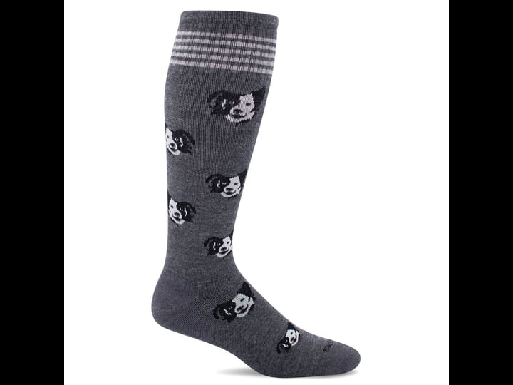 sockwell-womens-canine-cuddle-moderate-graduated-compression-socks-charcoal-1