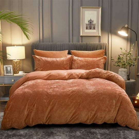 soft-breathable-velvet-duvet-cover-set-camel-california-king-1