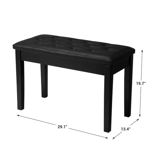 songmics-duet-piano-bench-with-padded-cushion-and-storage-compartment-black-1