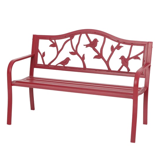 sophia-william-outdoor-patio-metal-bench-red-steel-frame-bench-with-backrest-and-armrests-1