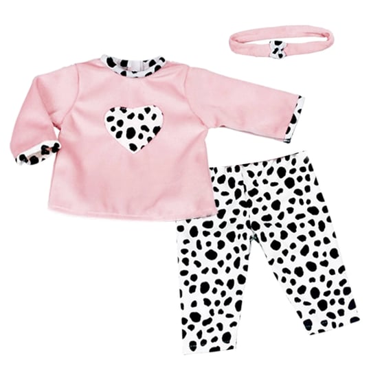 sophias-3-piece-velour-dalmatian-print-set-for-15-dolls-pink-black-1