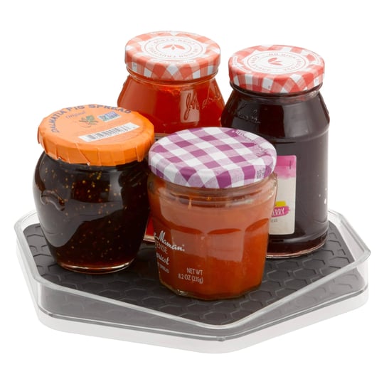 spectrum-diversified-hexa-in-fridge-lazy-susan-organizer-tray-for-refrigerator-storage-clear-and-dar-1
