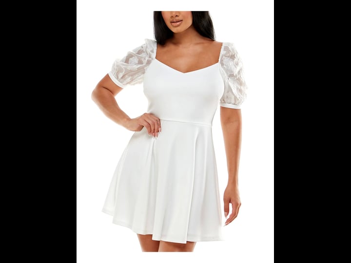 speechless-short-lace-sleeve-v-neck-fit-and-flare-dress-6