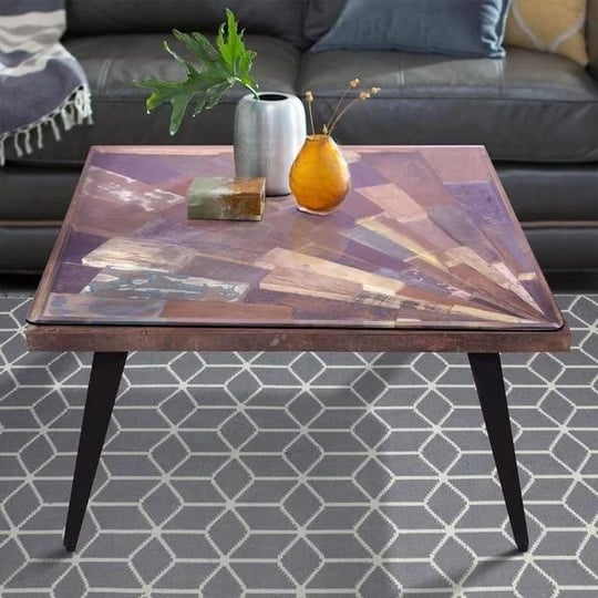 square-wooden-coffee-table-with-sunburst-design-glass-inserted-top-multicolor-1