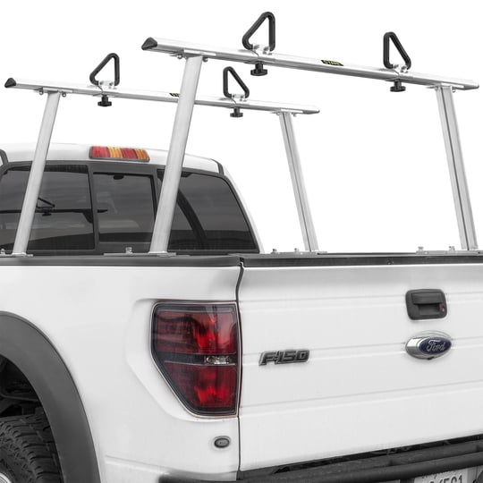stark-1000lbs-aluminum-extendable-pick-up-truck-ladder-rack-no-drilling-required-silver-1