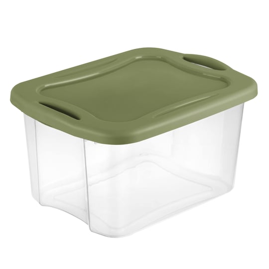 sterilite-ez-carry-plastic-storage-box-clear-sage-legume-40-qt-1