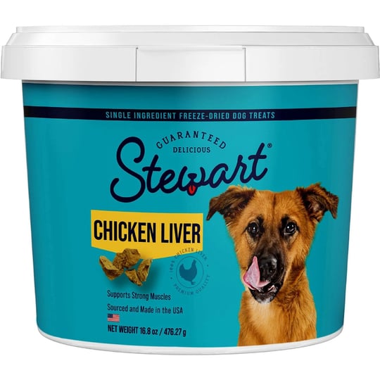 stewart-chicken-liver-freeze-dried-dog-treats-16-8-oz-tub-1