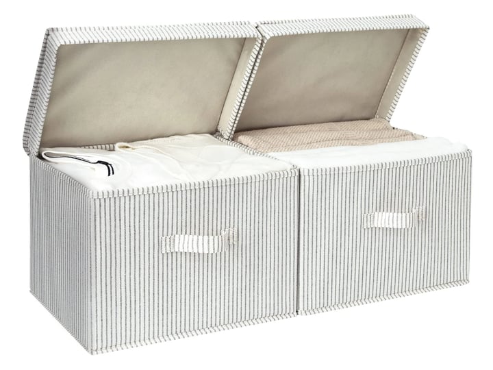storageworks-decorative-storage-boxes-storage-basket-with-lid-and-handles-gray-and-white-stripes-lar-1