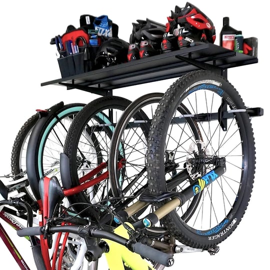 storeyourboard-5-bike-rack-storage-shelf-200-lb-steel-bike-wall-mount-black-1