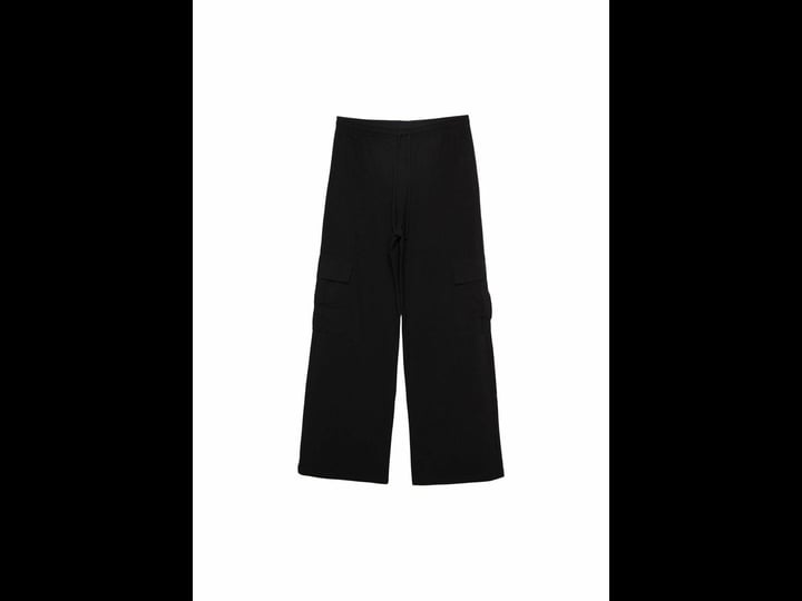 stradivarius-pull-on-cargo-pants-in-black-1