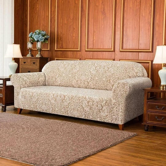 subrtex-1-piece-couch-loveseat-slipcover-jacquard-damask-stretch-cover-oatmeal-1