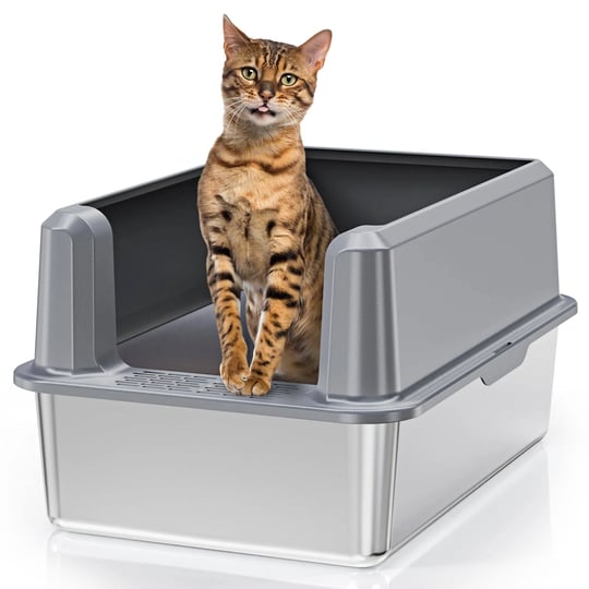 suitfeel-enclosed-stainless-steel-cat-litter-box-with-high-side-x-large-litter-box-for-big-cats-easy-1