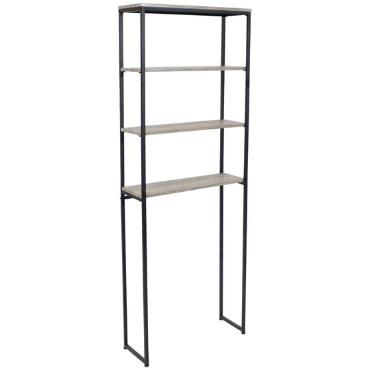sunnydaze-4-tier-over-the-toilet-bathroom-storage-shelf-69-inch-oak-gray-1