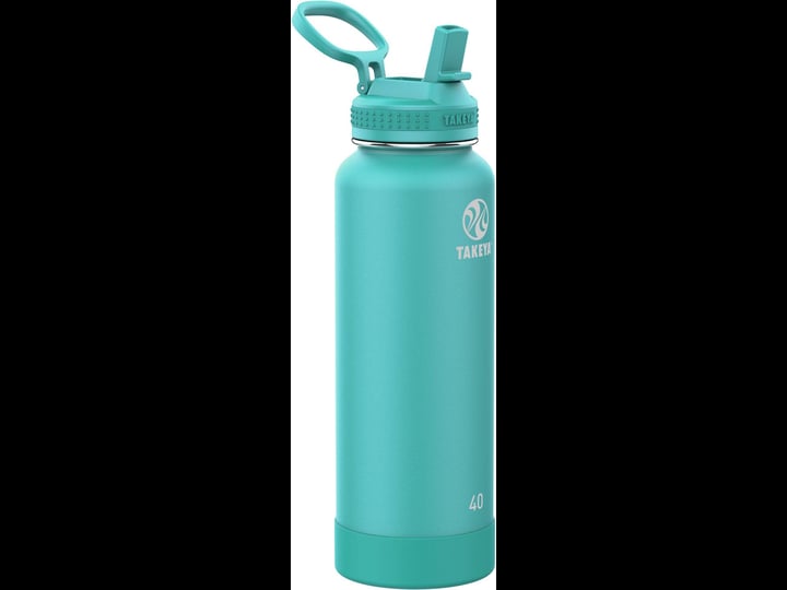 takeya-cp-signature-pickleball-insulated-40-oz-water-bottle-with-straw-lid-dropshot-teal-1