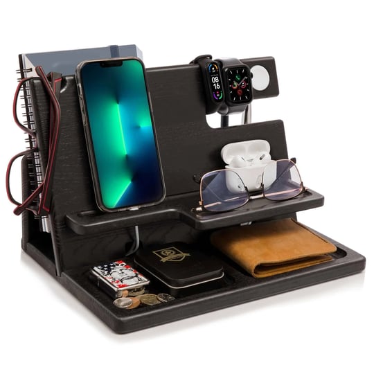 teslyar-wood-phone-docking-station-ash-key-holder-wallet-stand-watch-organizer-men-husband-wife-anni-1