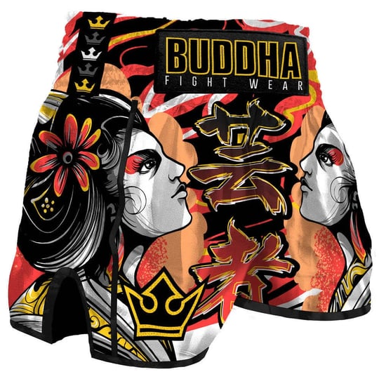 thai-boxing-shorts-buddha-fight-wear-retro-geisha-style-1