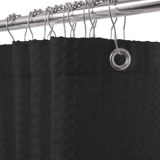 the-basic-living-waffle-shower-curtain-fabric-shower-curtains-with-waffle-weave-hotel-quality-bathro-1