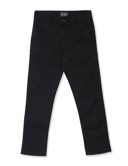 the-childrens-place-boys-uniform-stretch-skinny-chino-pants-size-7-black-cotton-spandex-1