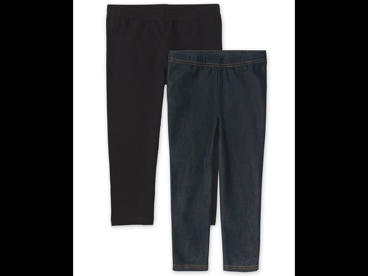 the-childrens-place-girls-capri-leggings-2-pack-size-xs-4-cotton-polyester-spandex-1
