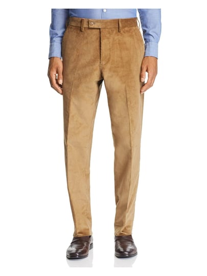 the-mens-store-mens-brown-flat-front-tapered-suit-separate-pants-36r-mens-1
