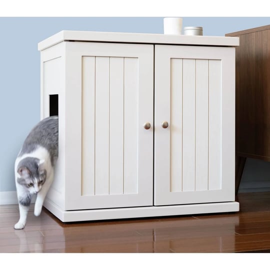 the-refined-litter-box-wood-cat-litter-box-enclosure-cabinet-with-drawer-cottage-style-the-refined-f-1