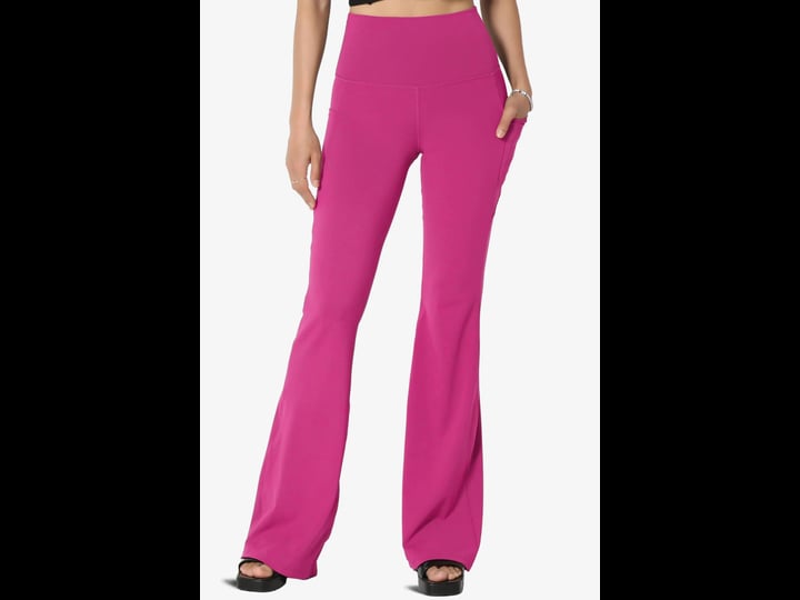 themogan-athletic-high-waist-pocket-flare-leg-yoga-leggings-workout-long-pants-2x-lt-magenta-1