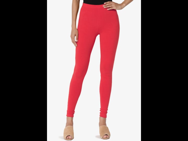 themogan-s3x-luxe-cotton-elastic-mid-rise-long-full-length-ankle-leggings-2x-red-1