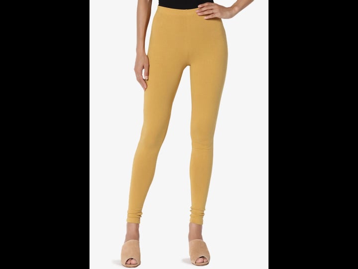 themogan-s3x-luxe-cotton-elastic-mid-rise-long-full-length-ankle-leggings-xl-light-mustard-1