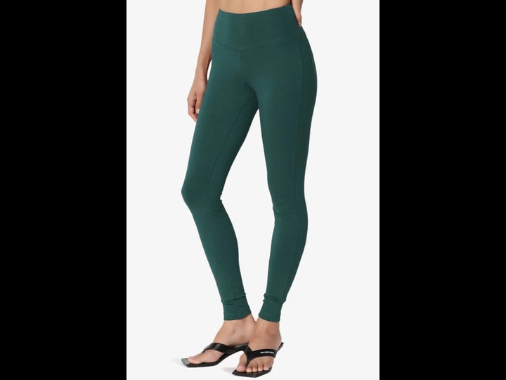 themogan-s3x-wide-waistband-cotton-full-length-ankle-leggings-for-everyday-m-hunter-green-1
