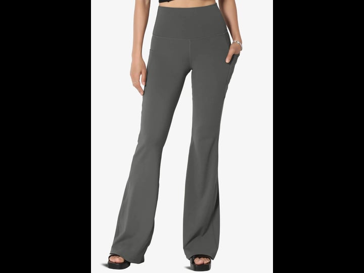 themogan-womens-athletic-high-waist-pocket-flare-leg-yoga-leggings-workout-long-pants-size-large-gra-1