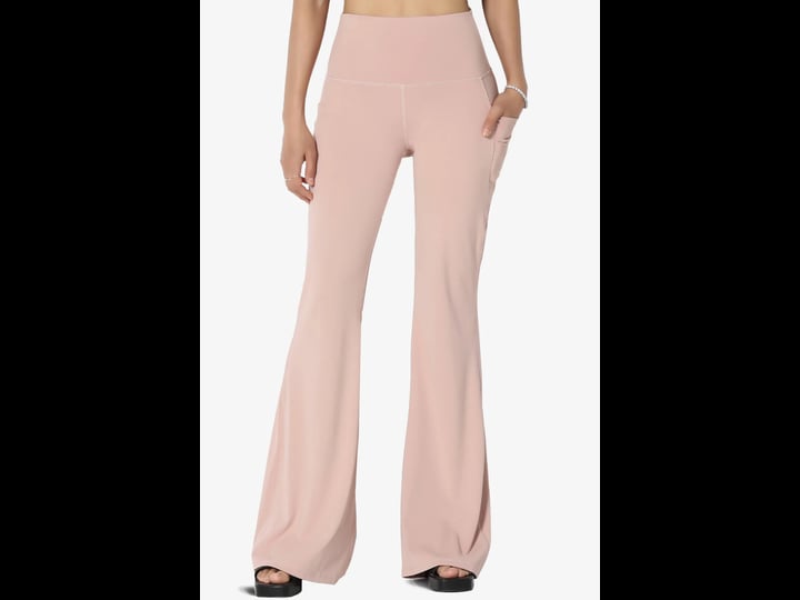 themogan-womens-athletic-high-waist-pocket-flare-leg-yoga-leggings-workout-long-pants-size-medium-pi-1
