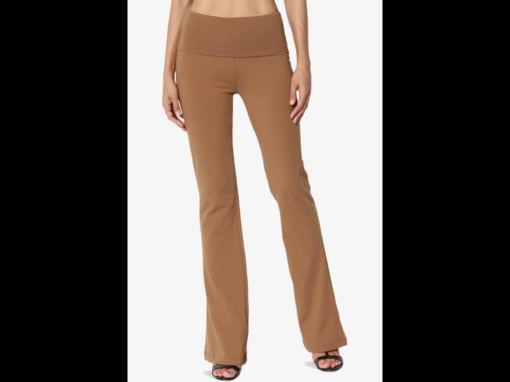 themogan-womens-basic-foldover-waistband-comfy-stretch-cotton-boot-cut-lounge-yoga-pants-1