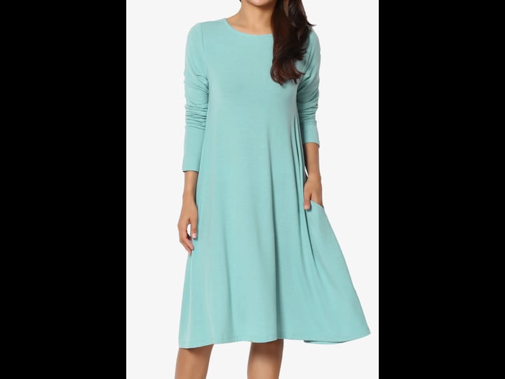 themogan-womens-casual-long-sleeve-boat-neck-knee-length-pocket-a-line-swing-t-shirt-dress-dusty-tea-1