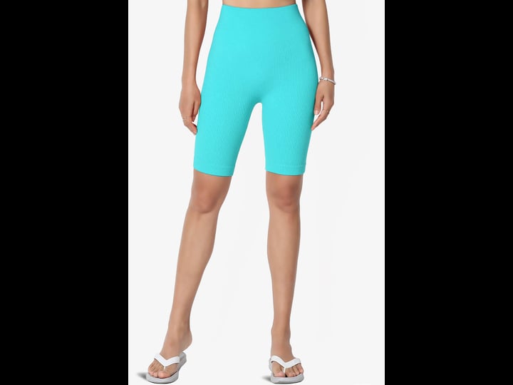 themogan-womens-compression-ribbed-seamless-high-waist-biker-shorts-short-leggings-size-large-xl-blu-1