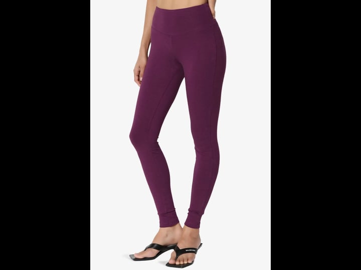 themogan-womens-plus-wide-waistband-cotton-compression-full-length-ankle-leggings-size-1xl-purple-1