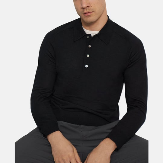 theory-long-sleeve-heathered-polo-shirt-black-1