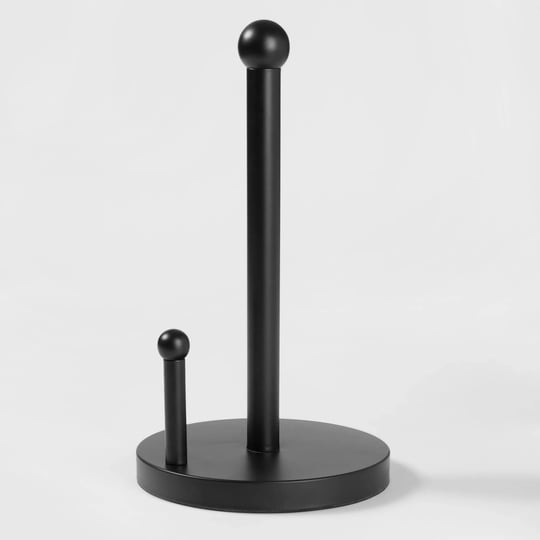 threshold-stainless-steel-black-paper-towel-holder-target-1