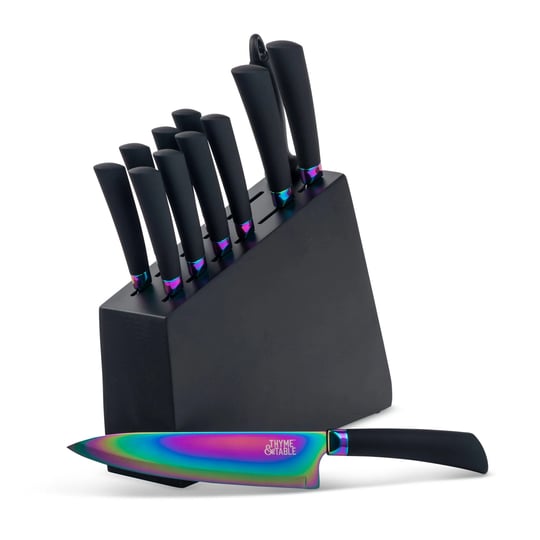 thyme-table-13-piece-knife-block-set-rainbow-blades-1