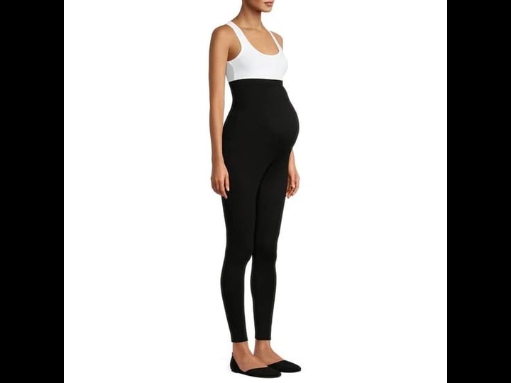 time-and-tru-womens-maternity-leggings-size-xl-black-1