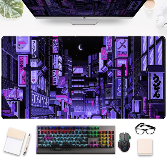 tokyo-street-desk-pad-purple-cute-retro-large-gaming-mouse-pad-japanese-anime-laptop-keyboard-mouse--1