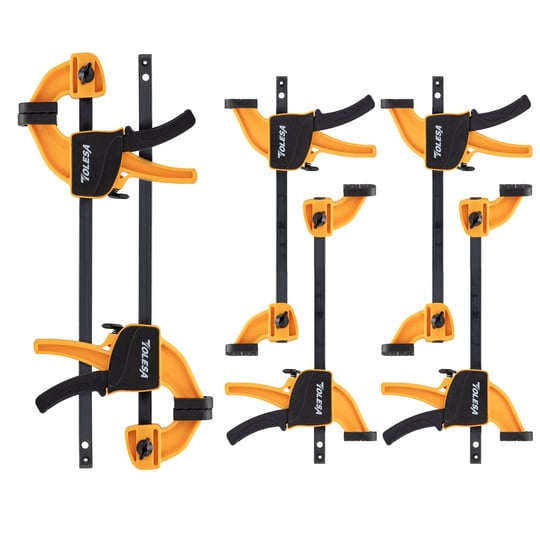 tolesa-bar-clamps-for-woodworking-200n-load-limits-6pc-light-duty-quick-grip-clamps-one-handed-clamp-1