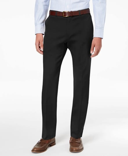tommy-hilfiger-black-black-stretch-dress-pants-1