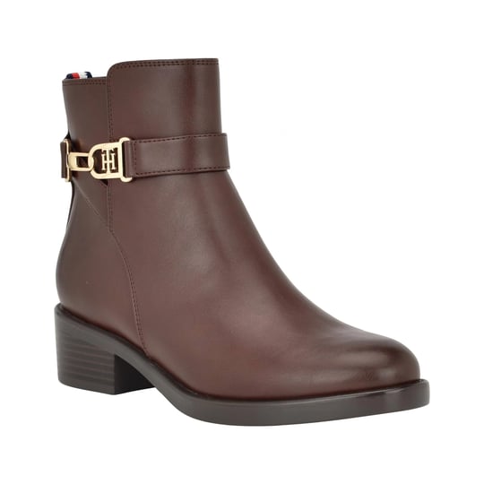 tommy-hilfiger-ianzi-bootie-womens-dark-brown-size-7-boots-1