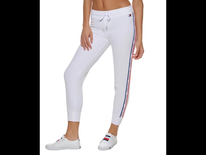 tommy-hilfiger-womens-classic-slim-fit-joggers-white-size-xx-large-1