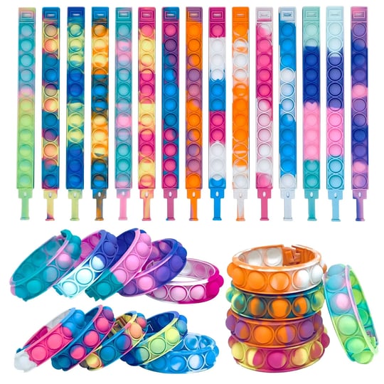 tomoin-pop-bracelet-fidget-toy-30pcs-multi-color-bracelet-popular-wristband-fidget-watch-is-suitable-1