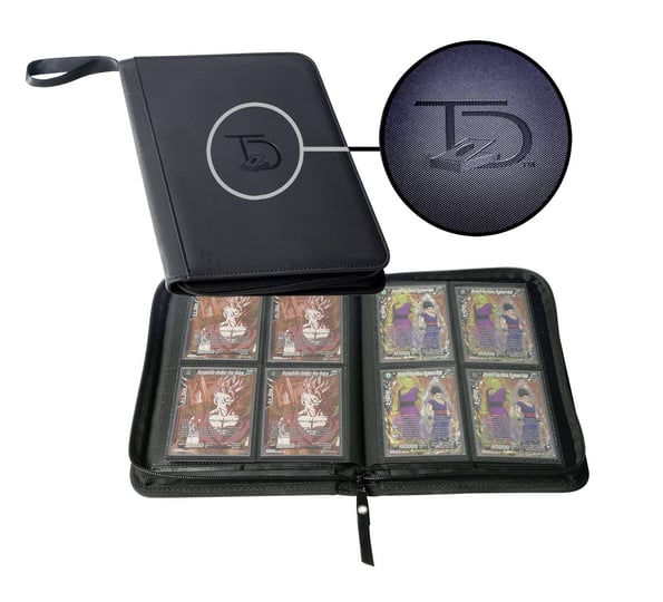 topdeck-mini-binder-holds-200-cards-4-pocket-trading-cards-album-long-term-storage-binder-side-load--1
