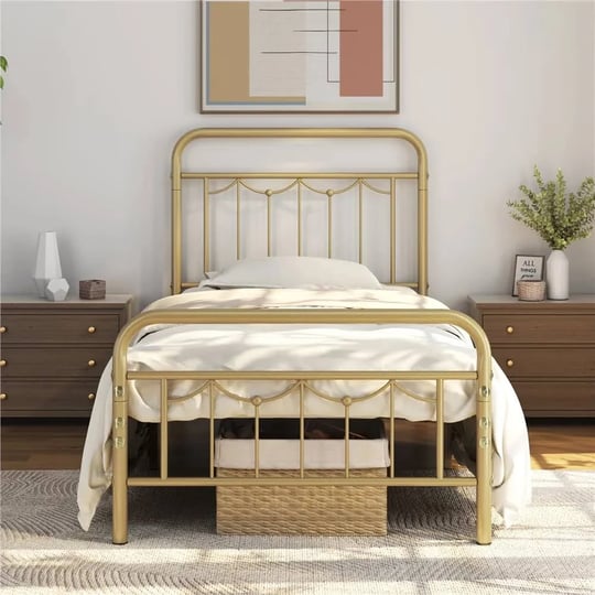 topeakmart-metal-platform-bed-frame-with-headboard-and-footboard-twin-size-antique-gold-1