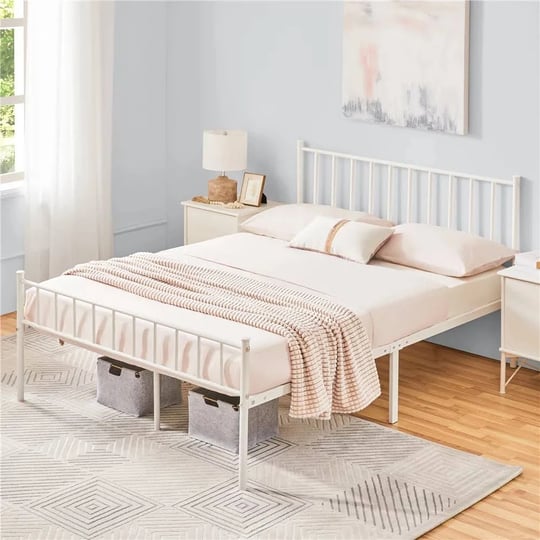 topeakmart-twin-metal-bed-frame-with-spindle-headboard-and-footboard-no-box-spring-needed-pink-1